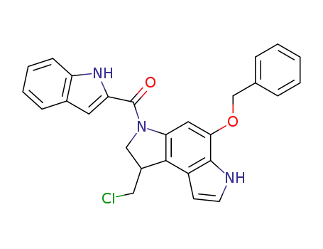 5-(benzyloxy)-1-(chloromethyl)-1,2-dihydro-3-[(1H-indol-2-yl)carbonyl]-3H-pyrrolo[3,2-e]indole