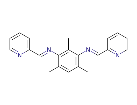Molecular Structure of 1354921-91-7 (2,4,6-trimethyl-N,N'-bis-(pyridin-2-ylmethylene)benzene-1,3-diamine)
