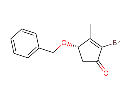 (S)-4-(benzyloxy)-2-bromo-3-methylcyclopent-2-enone