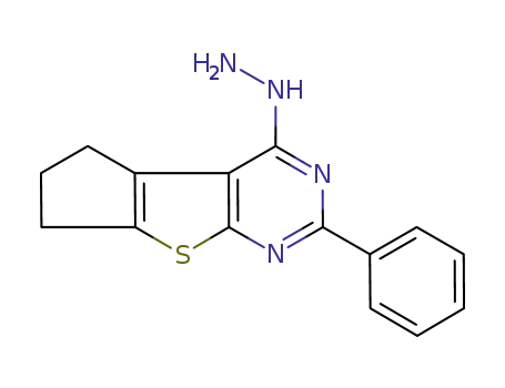 2-phenyl-4-hydrazino-5,6,7-trihydrocyclopenta[b]thieno[2,3-d]pyrimidine