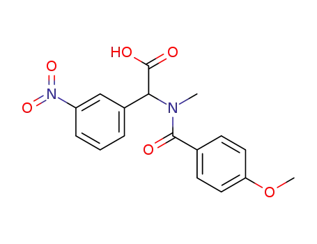 N-(4-methoxybenzoyl)-N-methyl-C-(3-nitrophenyl)glycine