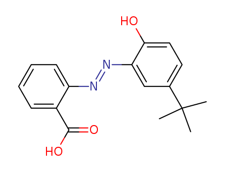 Benzoic acid, 2-[[5-(1,1-dimethylethyl)-2-hydroxyphenyl]azo]-