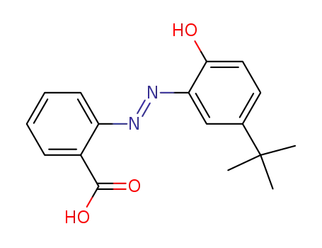 Molecular Structure of 4870-44-4 (Benzoic acid, 2-[[5-(1,1-dimethylethyl)-2-hydroxyphenyl]azo]-)