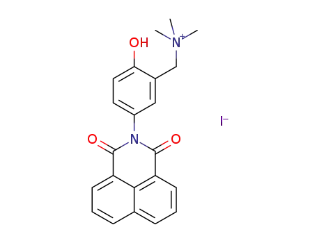 Molecular Structure of 1286315-70-5 (N-[3-(trimethylamino)methyl-4-hydroxyphenyl]-1,8-naphthalimide iodide)