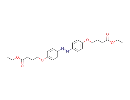 Molecular Structure of 1280725-24-7 (ethyl 4-{4-[4-(3-carboethoxypropoxy)phenylazo]phenoxy}butyrate)