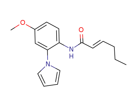 1-[2-(trans-hex-2-enoylamino)-5-methoxyphenyl]pyrrole