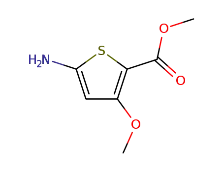 Molecular Structure of 404337-99-1 (2-Thiophenecarboxylicacid,5-amino-3-methoxy-,methylester(9CI))