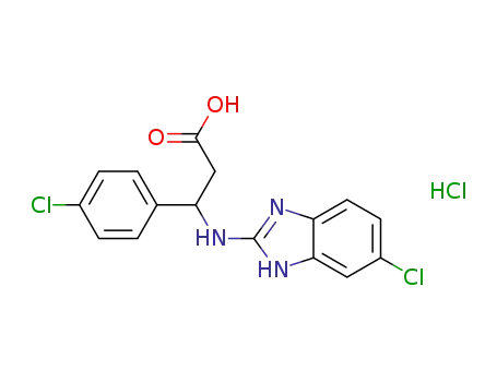 3-amino-N-(5-chloro-2-benzimidazolyl)-3-(4-chlorophenyl)propanoic acid hydrochloride