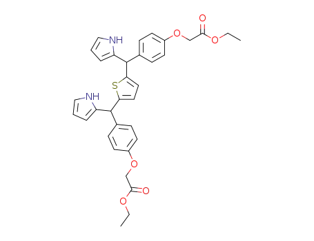 2,5-bis{[4-(ethoxycarbonylmethoxy)phenyl](pyrrol-2-yl)methyl}thiophene