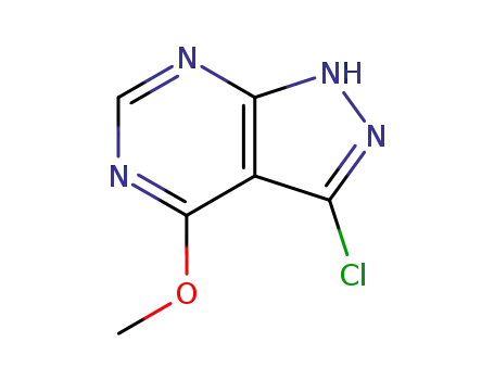 Molecular Structure of 917482-81-6 (1H-Pyrazolo[3,4-d]pyrimidine, 3-chloro-4-methoxy-)