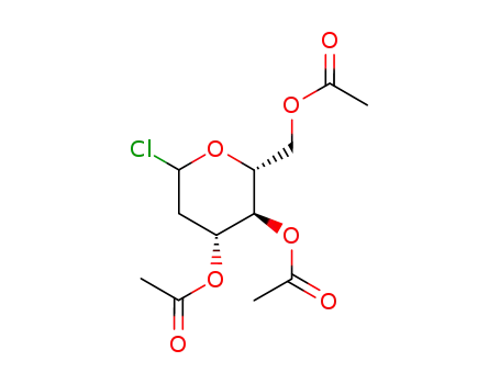 Acetic acid (2R,3S,4R)-4-acetoxy-2-acetoxymethyl-6-chloro-tetrahydro-pyran-3-yl ester