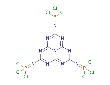 Molecular Structure of 880383-72-2 (2,5,8-tris(trichlorophosphinimino)-s-heptazine)