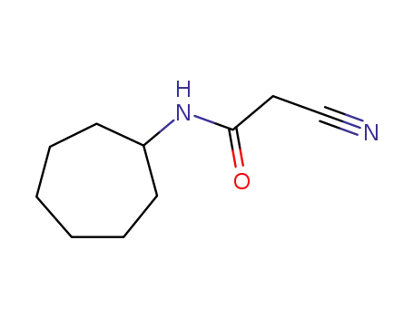 Molecular Structure of 15029-39-7 (2-cyano-N-cycloheptylacetamide)
