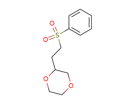 Molecular Structure of 132353-05-0 (1,4-Dioxane, 2-[2-(phenylsulfonyl)ethyl]-)