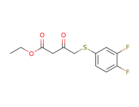 4-(3,4-difluoro-phenylsulfanyl)-3-oxo-butyric acid ethyl ester