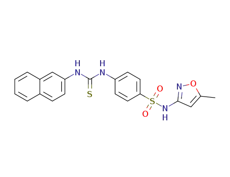 N-(5-methylisoxazol-3-yl)-4-(3-naphthalen-2-ylthioureido)benzenesulfonamide