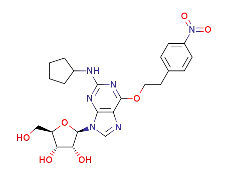 N<sub>2</sub>-cyclopentyl-O<sub>6</sub>-(2-(p-nitrophenyl)ethyl)guanosine
