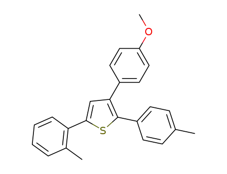 4-(4-methoxyphenyl)-2-(o-tolyl)-5-(p-tolyl)thiophene