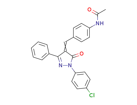 3-phenyl-1-(4-chlorophenyl)-4-(4-acetamidobenzylidene)pyrazol-5(4H)-one