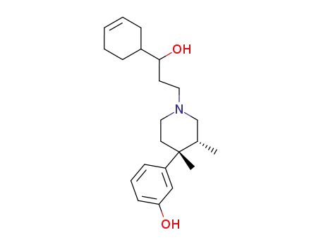 3-[1-(3-cyclohex-3-enyl-3(R,S)-hydroxypropyl)-3(R),4(R)-dimethylpiperidin-4-yl]phenol