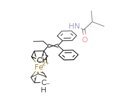 1-(4-isobutyrylaminophenyl)-1-phenyl-2-ferrocenyl-but-1-ene