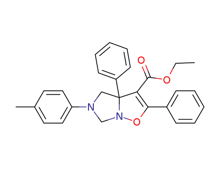 Imidazo[1,5-b]isoxazole-3-carboxylic acid,
3a,4,5,6-tetrahydro-5-(4-methylphenyl)-2,3a-diphenyl-, ethyl ester