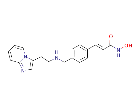 (E)-N-hydroxy-3-(4-{[2-(imidazo[1,2-a]pyridin-3-yl)ethylamino]methyl}phenyl)acrylamide