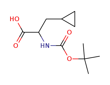 (R)-2-((tert-Butoxycarbonyl)amino)-3-cyclopropylpropanoic acid