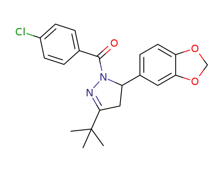 (+/-)-[5-(benzo[d][1,3]dioxol-5-yl)-3-tert-butyl-4,5-dihydro-1H-pyrazol-1-yl](4-chlorophenyl)methanone