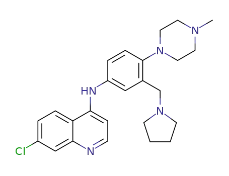 7-chloro-N-[4-(4-methylpiperazino)-3-(pyrrolidinomethyl)phenyl]quinolin-4-amine