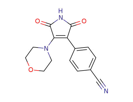 4-(2,5-dihydro-4-morpholine-2,5-dioxo-1H-pyrrol-3-yl)benzonitrile