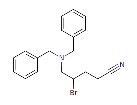5-[bis(benzyl)amino]-4-bromopentanenitrile
