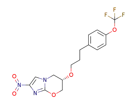 (6S)-2-nitro-6-{3-[4-trifluoromethoxyphenyl]propoxy}-6,7-dihydro-5H-imidazo[2,1-b][1,3]oxazine