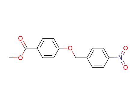 Molecular Structure of 62290-45-3 (Benzoic acid, 4-[(4-nitrophenyl)methoxy]-, methyl ester)