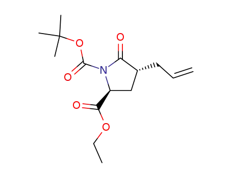1,2-피롤리딘디카르복실산, 5-옥소-4-(2-프로펜-1-일)-, 1-(1,1-디메틸에틸) 2-에틸 에스테르, (2S,4R)-