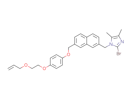 1-((2-((4-(2-(allyloxy)ethoxy)phenoxy)methyl)-naphthalen-7-yl)methyl)-2-bromo-4,5-dimethyl-1H-imidazole