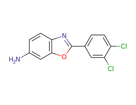 Molecular Structure of 879074-65-4 (2-(3,4-dichlorophenyl)-1,3-benzoxazol-6-amine)