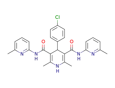4-(4-chlorophenyl)-2,6-dimethyl-3,5-bis-N-(6-methylpyridin-2-yl)carbamoyl-1,4-dihydropyridine