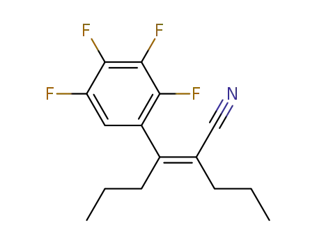 (Z)-3-(2,3,5,6-tetrafluorophenyl)-2-propylhex-2-enenitrile