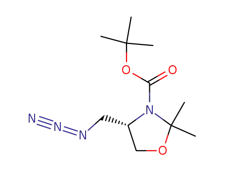 (4S)-4-azidomethyl-2,2-dimethyl-oxazolidine-3-carboxylic acid tert-butyl ester