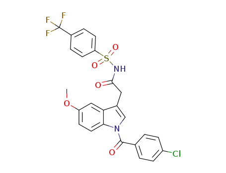 C<sub>25</sub>H<sub>18</sub>ClF<sub>3</sub>N<sub>2</sub>O<sub>5</sub>S