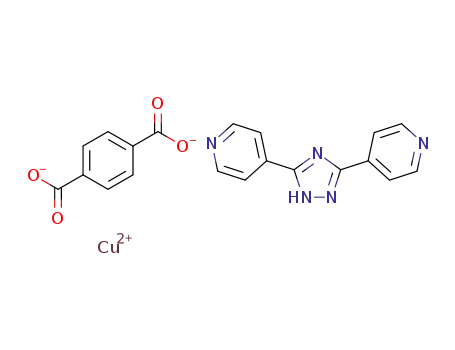 Molecular Structure of 1404070-03-6 (C<sub>8</sub>H<sub>4</sub>O<sub>4</sub><sup>(2-)</sup>*C<sub>12</sub>H<sub>9</sub>N<sub>5</sub>*Cu<sup>(2+)</sup>)