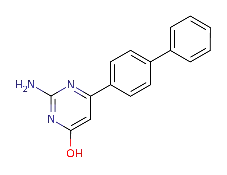 Molecular Structure of 7377-48-2 (2-amino-6-(biphenyl-4-yl)pyrimidin-4(1H)-one)