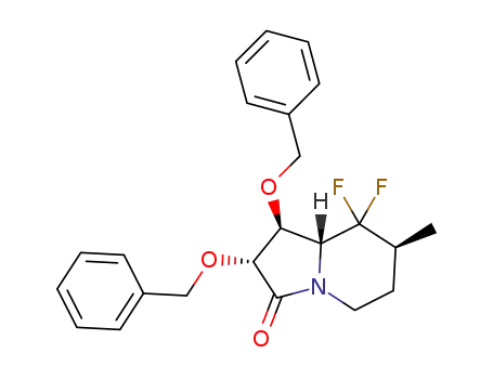 (1S,2R,7S,8aR)-1,2-bis(benzyloxy)-8,8-difluoro-7-methylhexahydro-indolizin-3(5H)-one