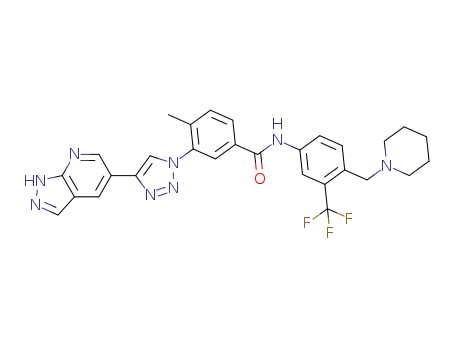 C<sub>29</sub>H<sub>27</sub>F<sub>3</sub>N<sub>8</sub>O
