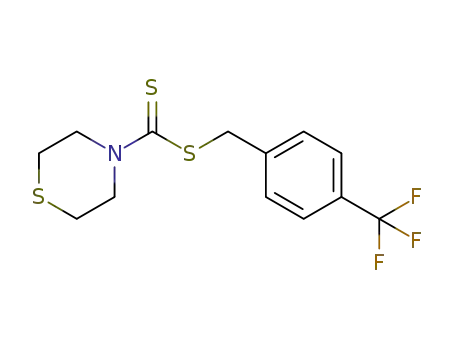 Molecular Structure of 1498922-64-7 (4-(trifluoromethyl)benzyl thiomorpholine-4-carbodithioate)