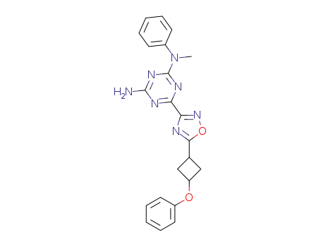 2-N-methyl-6-[5-(3-phenoxycyclobutyl)-1,2,4-oxadiazol-3-yl]-2-N-phenyl-1,3,5-triazine-2,4-diamine