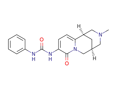 Molecular Structure of 1401073-49-1 (N-(12-methylcytisin-3-yl)-N-phenylurea)