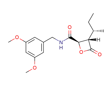 [2R,3S]-3-((1S)-sec-methylpropyl)-N-(3,5-dimethoxybenzyl)-4-oxooxetane-2-carboxamide