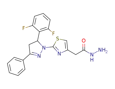 2-(2-(5-(2,6-difluorophenyl)-3-phenyl-4,5-dihydropyrazol-1-yl)thiazol-4-yl)acetohydrazide